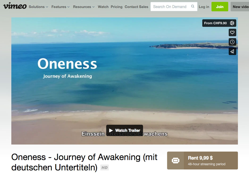 Oneness auf Vimeo